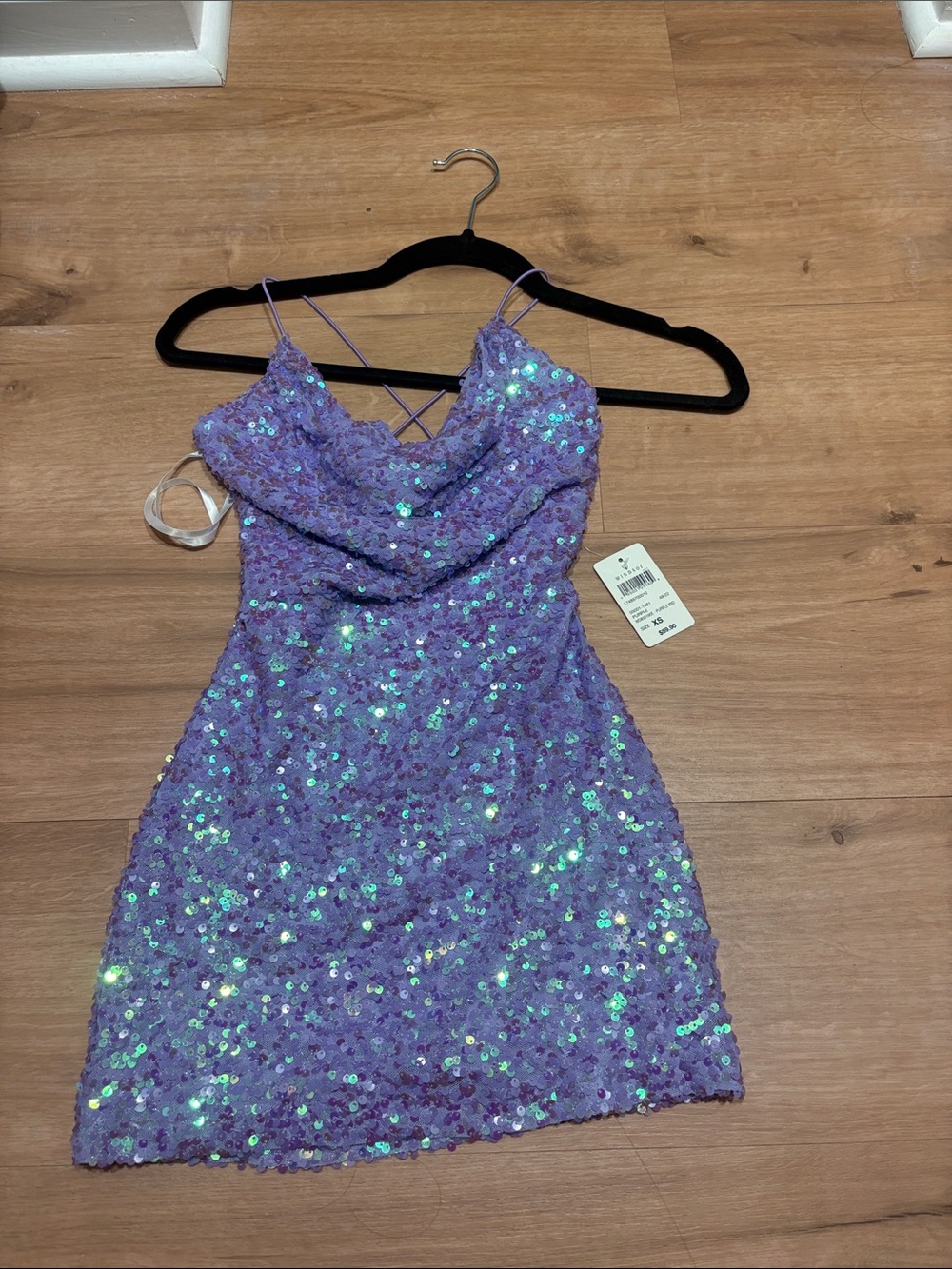 Windsor Sparkling Lavender Sequin Girls' Dress